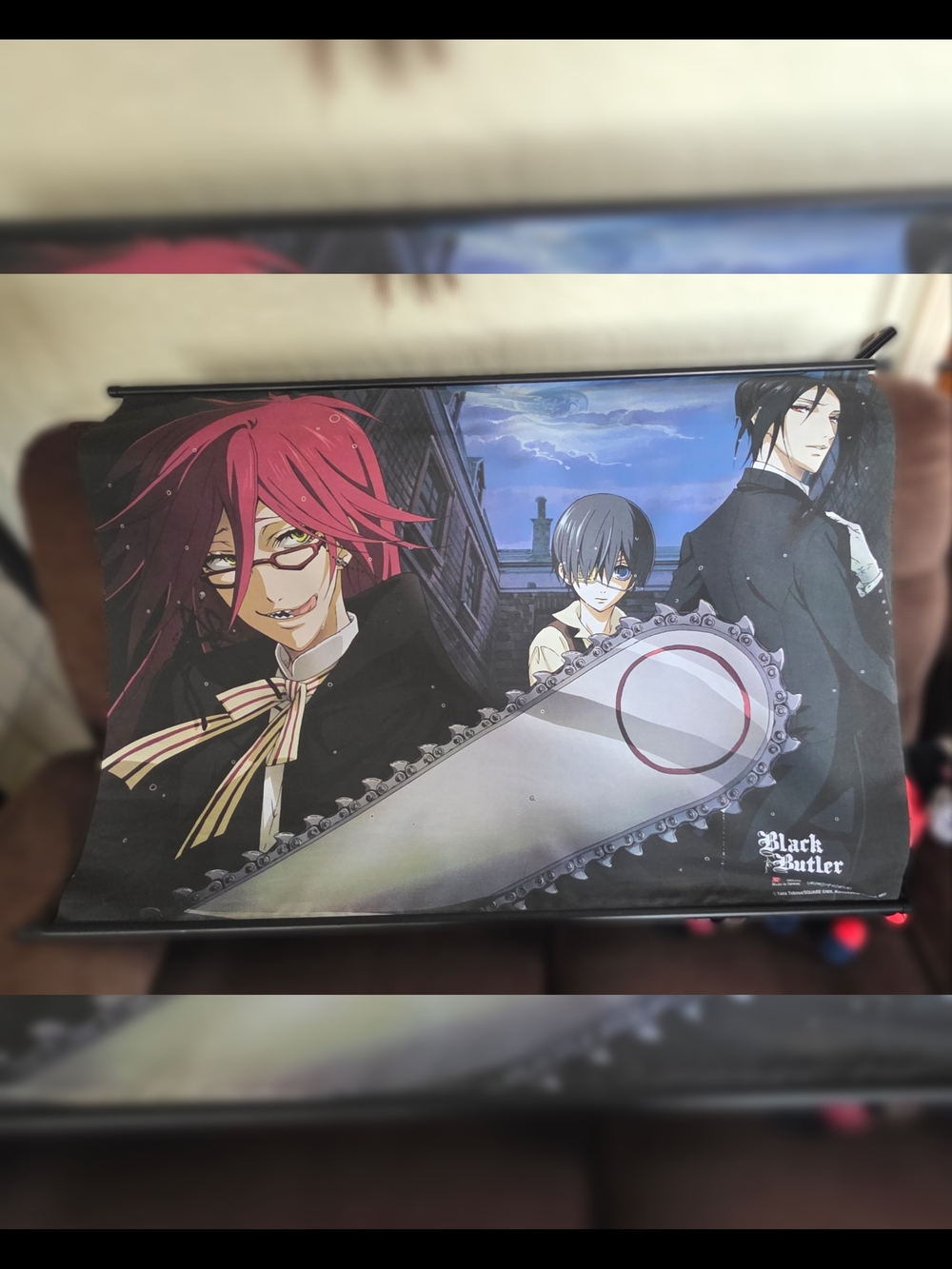 Black Butler Wallscroll Kuroshitsuji/Grell,Sebastian,ciel